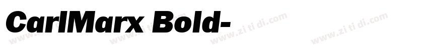 CarlMarx Bold字体转换